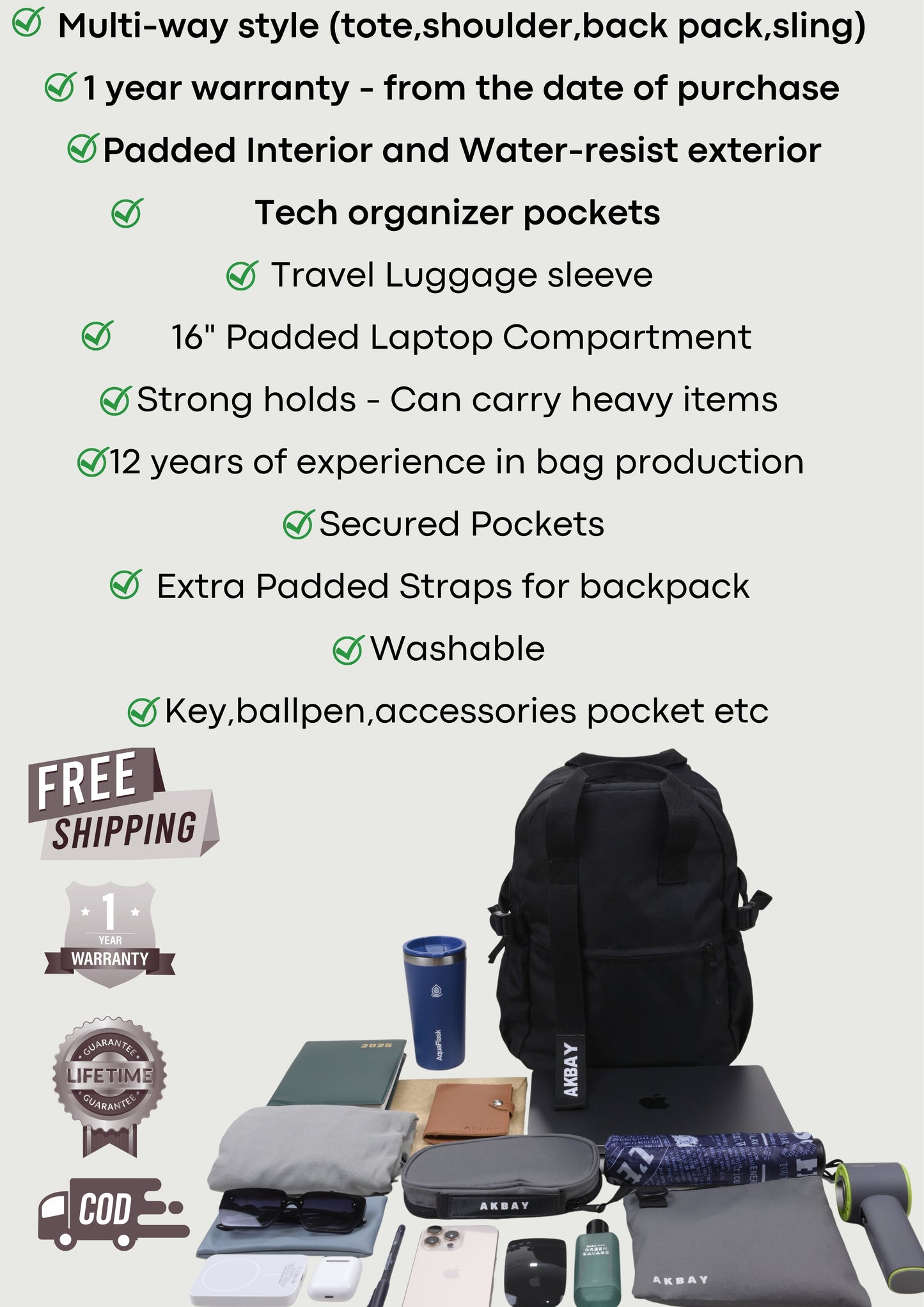 The Axis Multi-way Bag