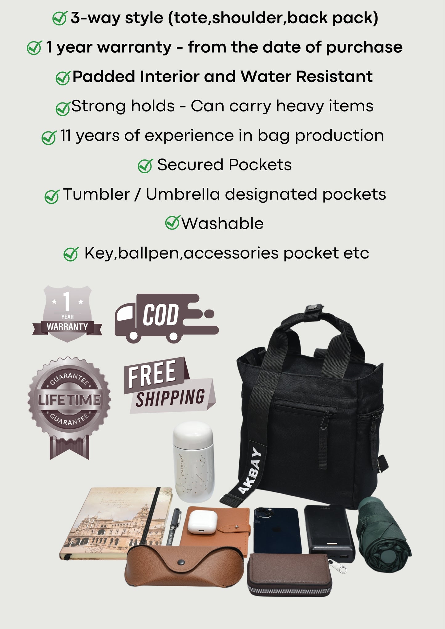 Mini Gabby 3-way Bag