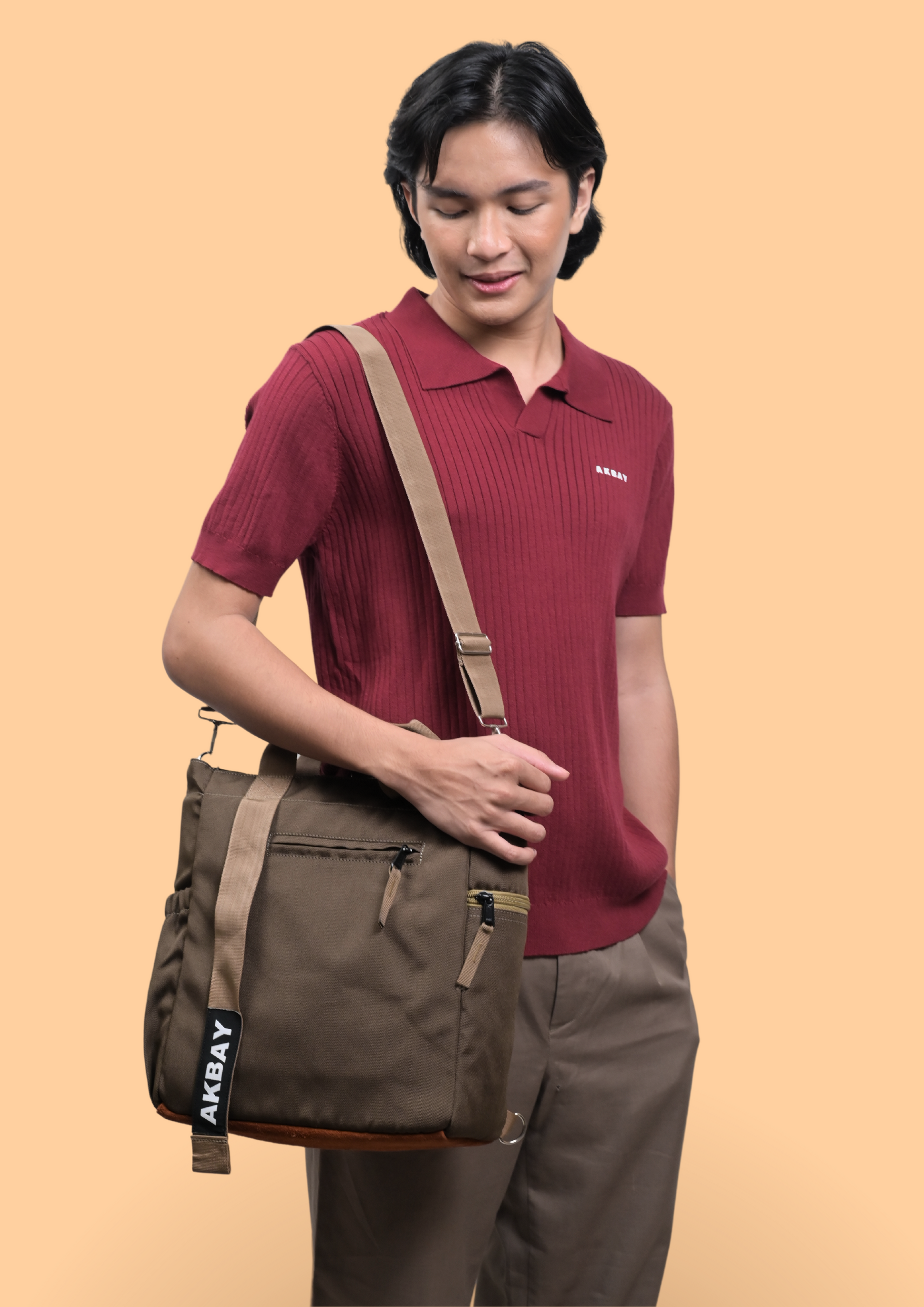 Nabi 3-way Bag (Brown) – Akbay - Main Image