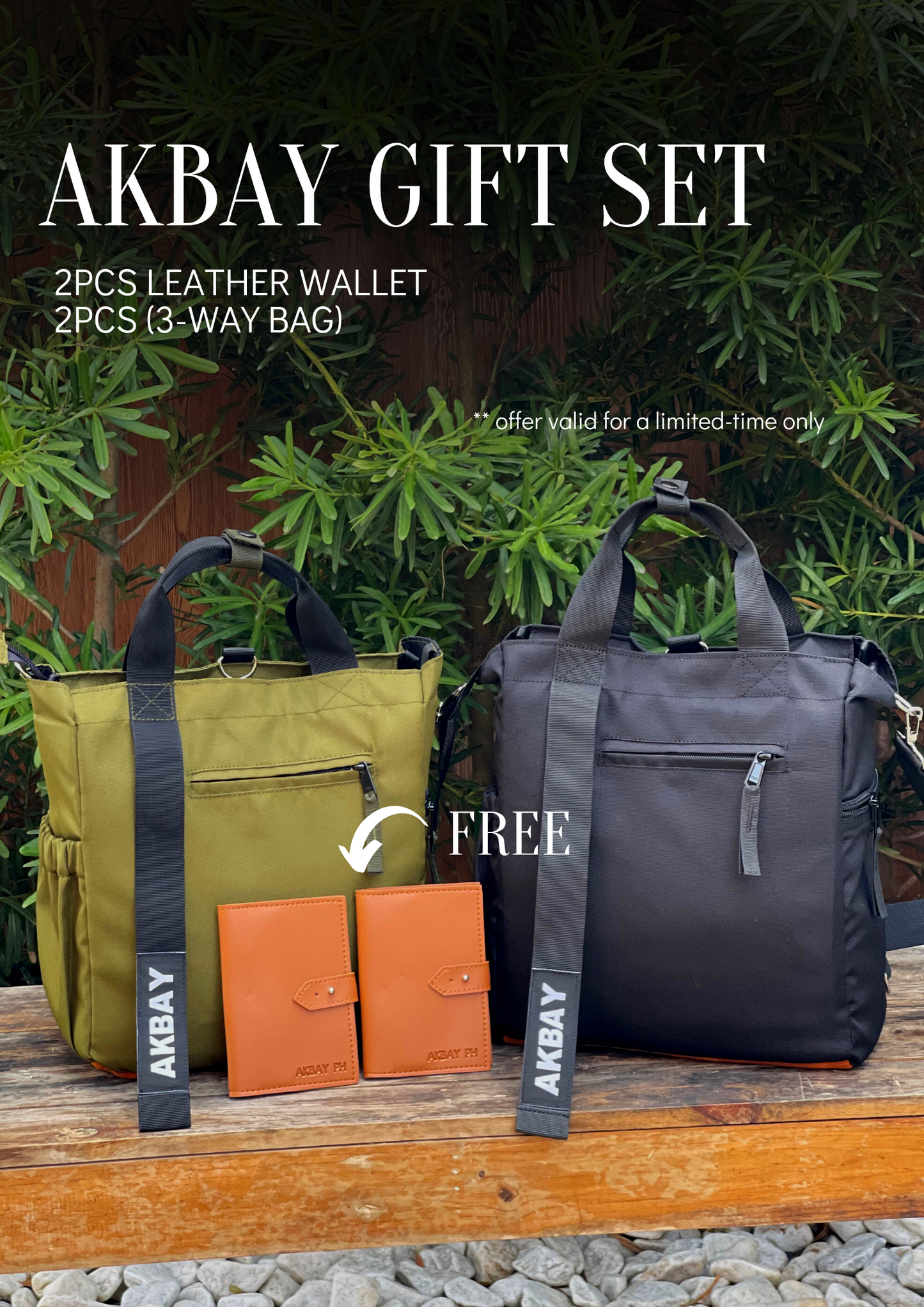 AKBAY GIFT SET (plus free 2 pcs leather wallet)