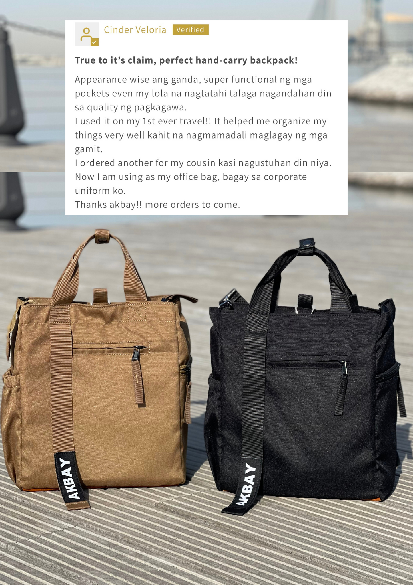 Nabi 3-way Bag  (Kelly Brown)