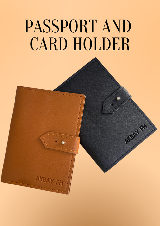 Vegan Leather Passport and Wallet Holder 1 PC