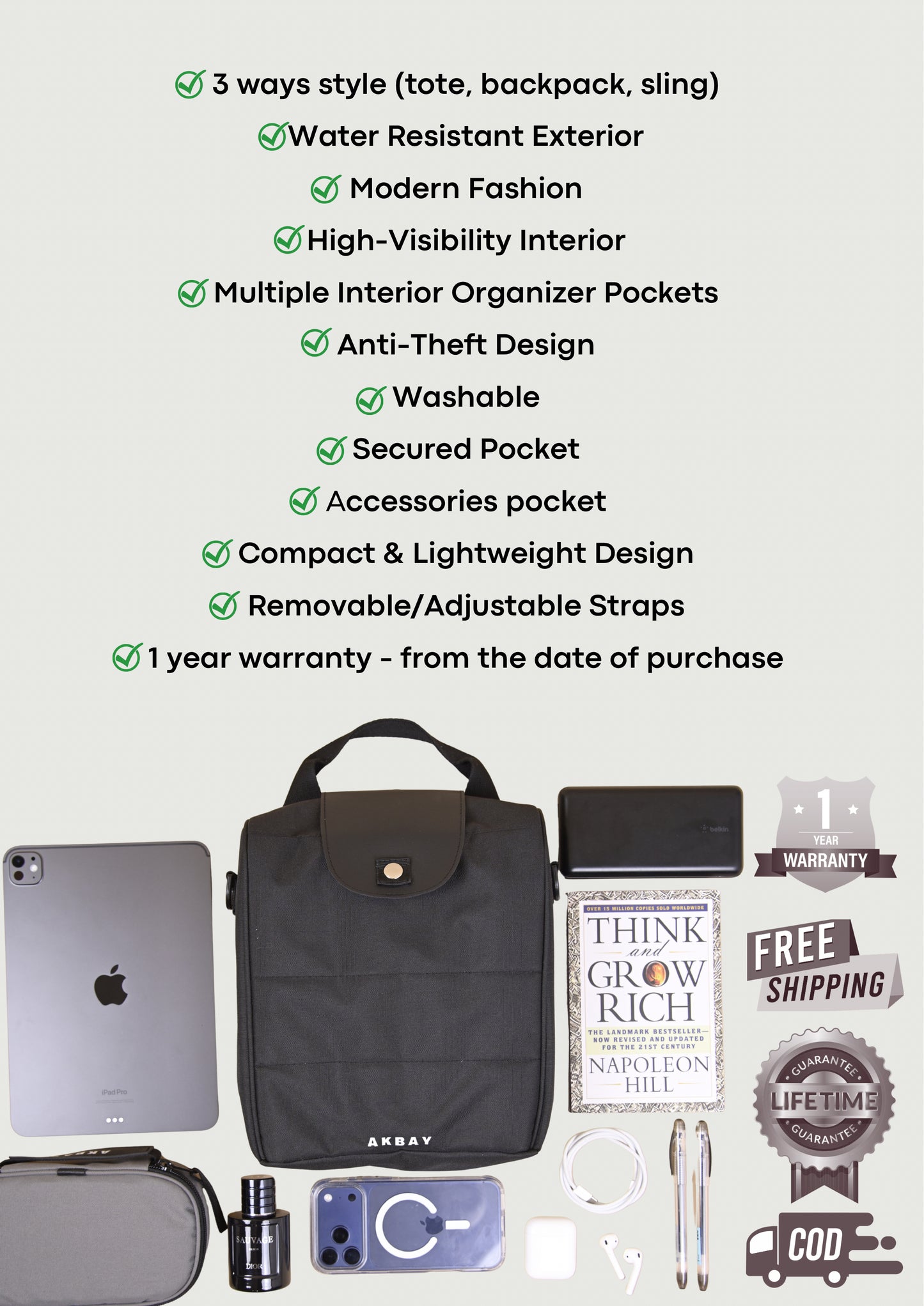 Noble Multi-way Bag